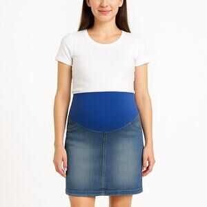 OLD NAVY Light Washed Maternity Denim Skirt